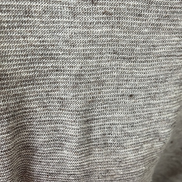 Eileen Fisher 100% Linen Tan Split Hem Tunic Short Sleeve Size Small - Picture 4 of 6